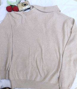 korean Beige Knit Sweater🎀