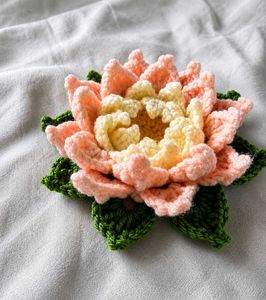 Handmade Crochet Flower Hair Clip