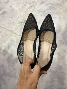 Elegant Black Lace Heels