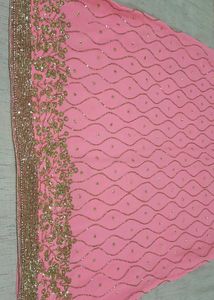 Luxury Pink heavy work Sharara Set