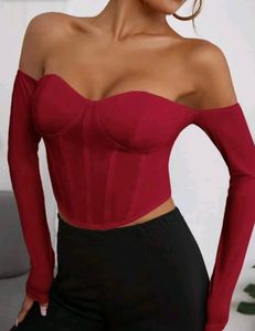 Stylish Off-Shoulder Corset Top