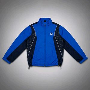 Blue & Navy Zip-Up Track Jacket