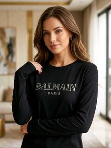 Balmain Paris Black T-Shirt and Jeans Set