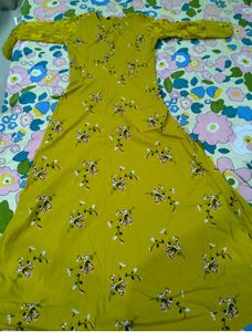 Vibrant Yellow Floral gown