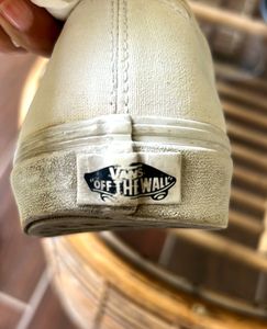 Vans White Canvas Sneakers