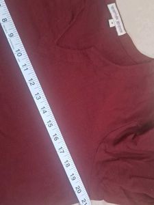 Farida Gupta Maroon Cotton Kurta 40-41