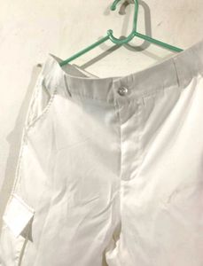 White Cargo Pants