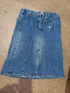 Blue Denim Skirt