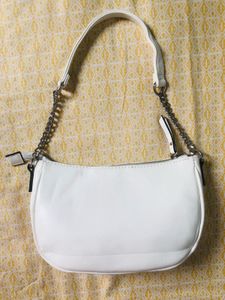H&M Inspired White Leather Sling Bag