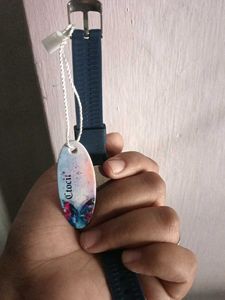 Cute Blue Heart Pattern Watch