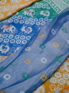 Beautiful Floral chiffon brasso Sare