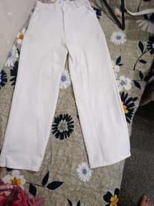 Chic Wide Leg korean White Pants