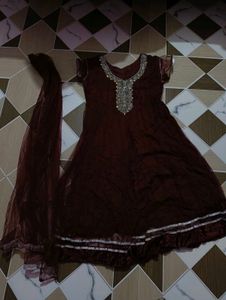 Maroon 🤎🤎 Frock Suit .....