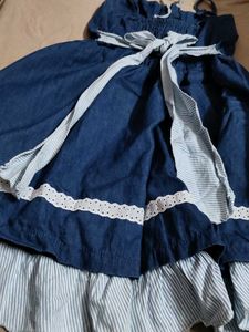 Cute Blue Denim Summer Dress
