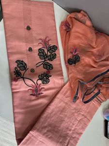 Elegant Peach Salwar Suit Set