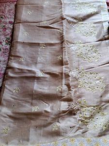 Beige Saree