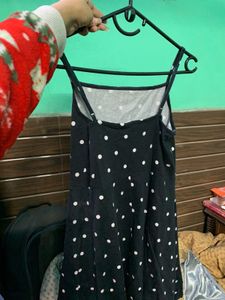 Classic Black &amp; White Polka Dot Dress
