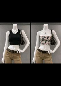 Cute Crop Top Set