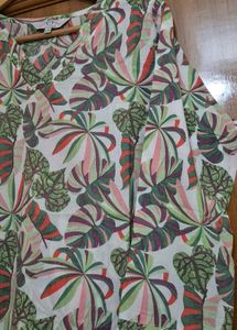 Vibrant Tropical Print Kurta set
