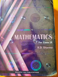 Mathematics for Class IX by R.D. Sharma