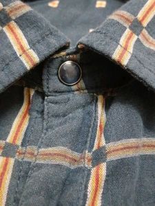 Men's Blue Plaid Long Sleeve Shirt