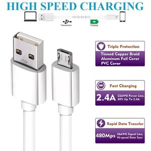 White Micro USB Cable