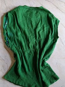 Abstract Print Sleeveless Top