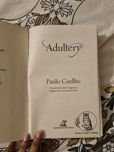 Paulo Coelho Adultery Book