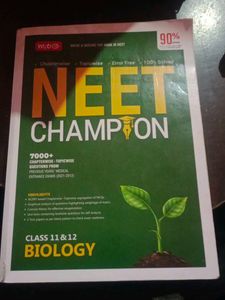NEET Champion Class 11 & 12 Biology