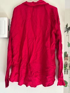 Zara Red Long Sleeve Shirt