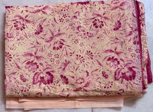 Beautiful Peach Floral Saree