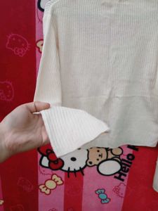 Cardigan Top - Cream