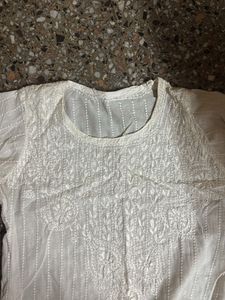 White Chikankari Kurta