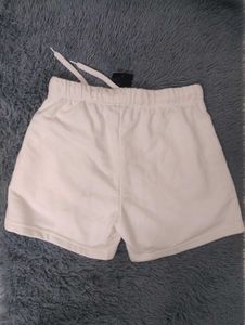 White Forever 21 Drawstring terry Shorts