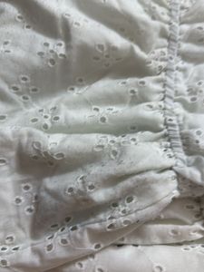 White Eyelet Off-the-Shoulder Dress