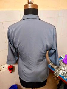Classic Gray Button-Up Shirt