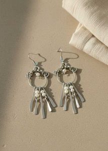 Handmade - Unique Silver Dangle Earrings