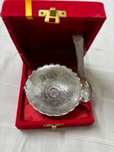 🆕 German Silver Bowl Set With Spoon-4