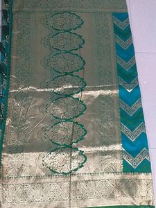 Green Katpather Saree