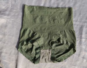 Olive Green High-Waisted Shaping Briefs