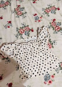 Chic Polka Dot Off-Shoulder Top