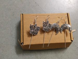 2 piece Oxidized Earrings Set