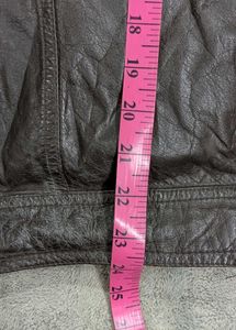 Men's Brown Leather Bomber Jacket 100% original le