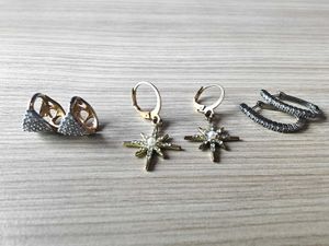 Combo of Chic Star & Gemstone Earrings Set