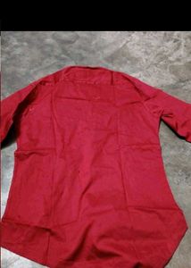 Men's Red Casual Shirt