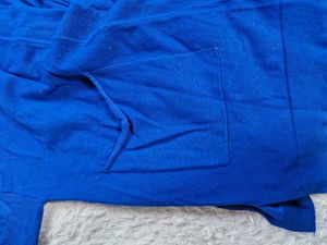 zara Blue Open Front Cardigan