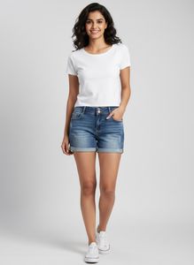 Stylish Blue Denim Shorts
