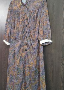 Midi Length Beautiful Imported Printed Dress