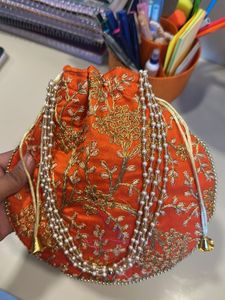 💐💐Embroidered Potli Bag, Brand New