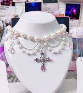 ~•°Pink Diamond Cross With Layered °•~